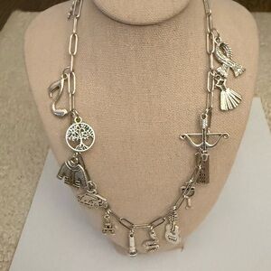 Taylor Swift Theme Silver Charm Necklace